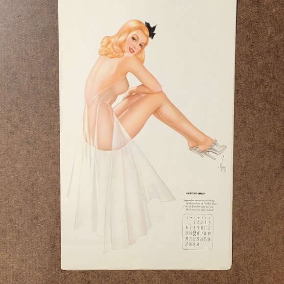 Rare 1st Varga 1940 Pin-Up Girl Calendar Esquire art - Picture 8 of 11
